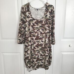 Forever21 Camo Stretch Dress Women's Size 3X